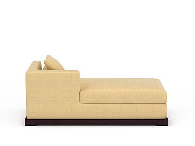 米黄色沙发模型3d模型