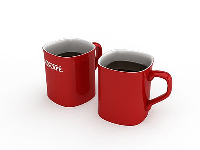 咖啡杯子模型