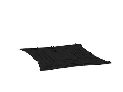 3d黑色地毯免费模型