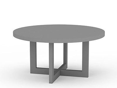 圆形桌子模型3d模型
