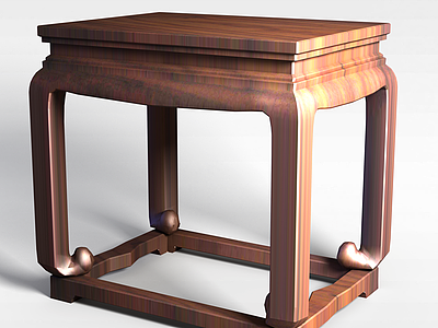 古典桌子模型3d模型