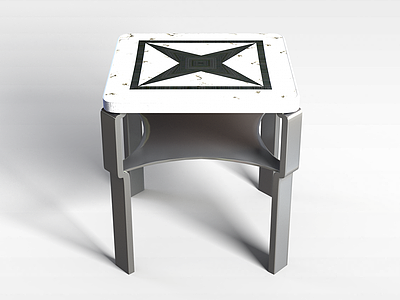 3d铁艺桌子模型