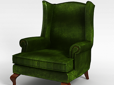 3d绿色椅子模型