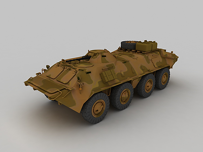 迷彩防暴装甲车模型3d模型