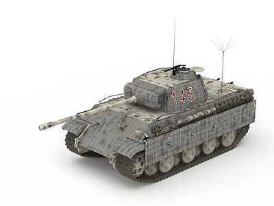 3d中国58式中型坦克模型