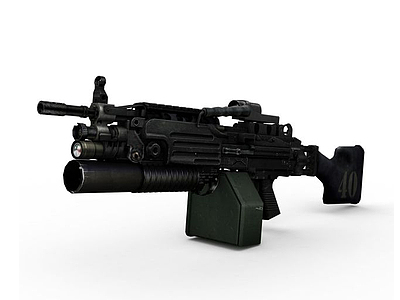 M249特种用途武器模型3d模型