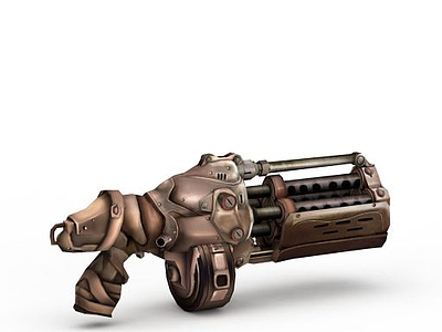 未来科幻手枪模型3d模型