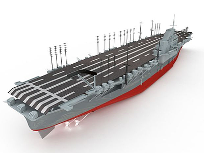 3dSHINANO航空母舰模型