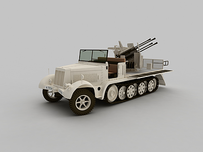 军事侦察车模型3d模型