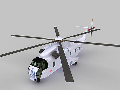 SIKORSKY武装直升机模型3d模型