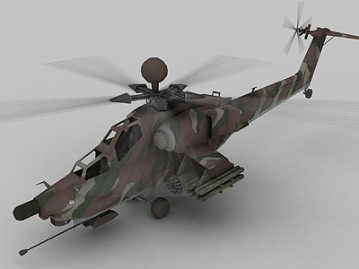 3d<font class='myIsRed'>武装直升机</font>模型