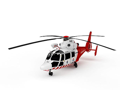 AS365海豚直升机模型3d模型