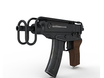 捷克Skorpion冲锋枪模型3d模型