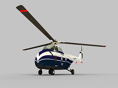 S-55武装直升机模型3d模型