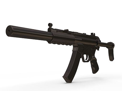 MP5SD冲锋枪模型3d模型