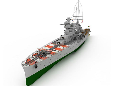 nanuchka军舰模型3d模型