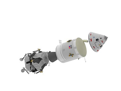 3d载人航天器免费模型
