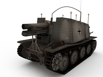 3d苏联SU-8<font class='myIsRed'>自行火炮</font>模型