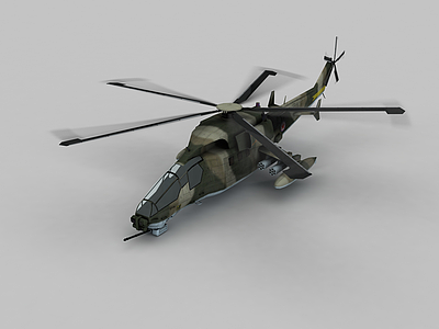3d黑鹰直升机模型