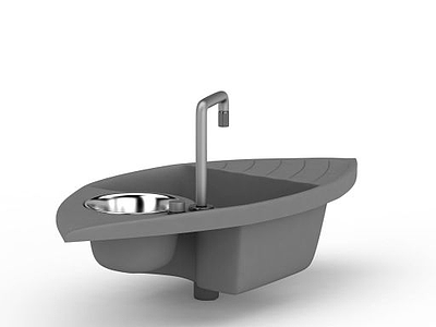 3d叶子状洗手池免费模型