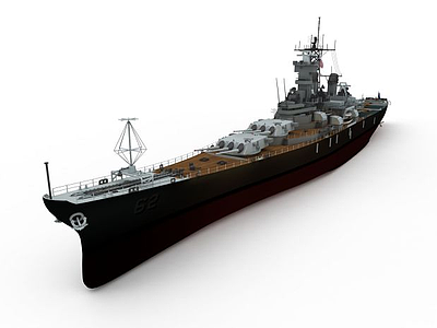 3dN.YERSEY军舰模型