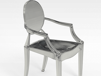 透明时尚椅子模型3d模型