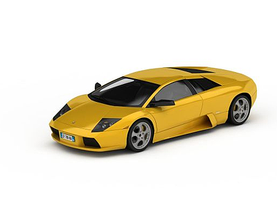 黄色跑车模型3d模型