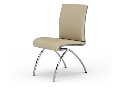 简约米色椅子模型3d模型