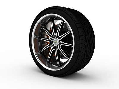 3d汽车轮胎免费模型
