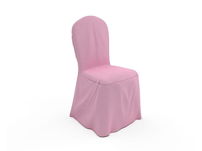 3d餐厅粉色椅子免费模型