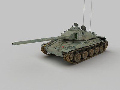 3d苏联T-34-85M中型坦克模型