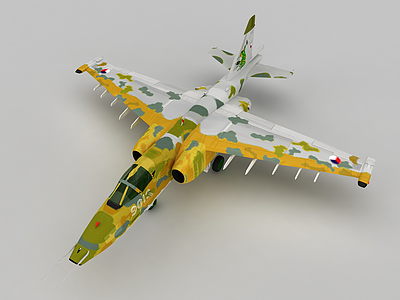 SU25战斗机模型3d模型