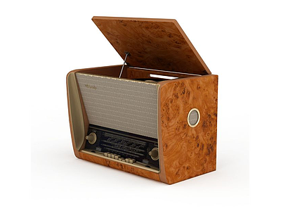 3d老式收音机免费模型