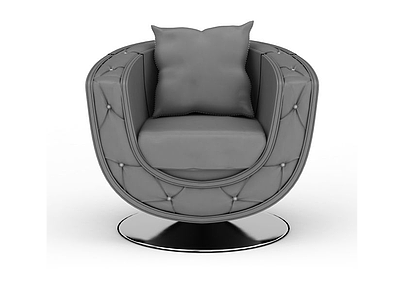 3d创意灰色沙发免费模型