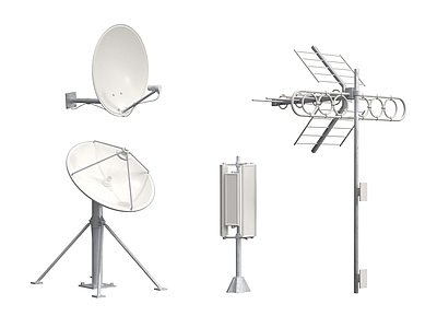 雷达信号塔模型3d模型