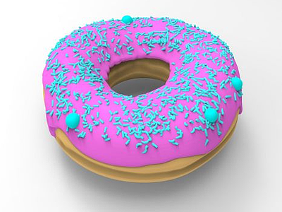甜圈圈模型3d模型