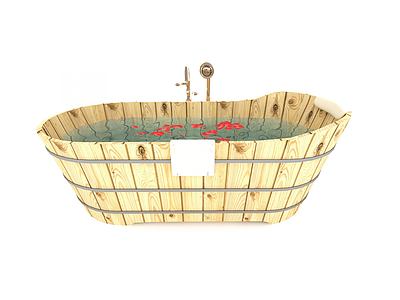 3d现代浴缸模型