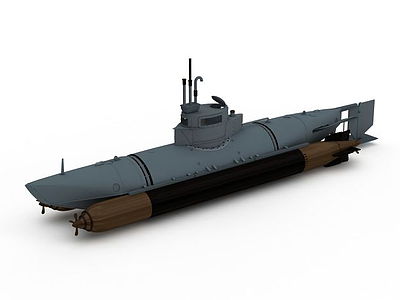 3dBIBER潜艇免费模型