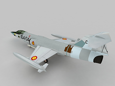 F104GS战斗机模型3d模型