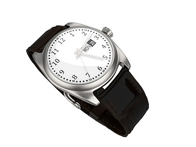 黑色手表模型3d模型