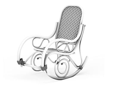 铁艺摇椅模型3d模型
