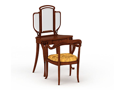 3d木质椅子免费模型