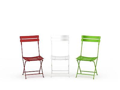 3d彩色椅子免费模型