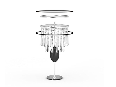 3d创意水晶台灯免费模型