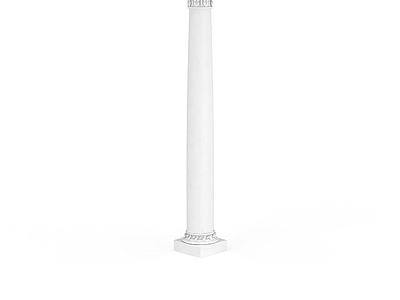 3d圆形雕花柱子免费模型