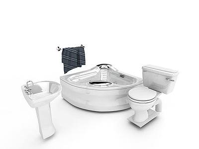 卫浴设备组合模型3d模型