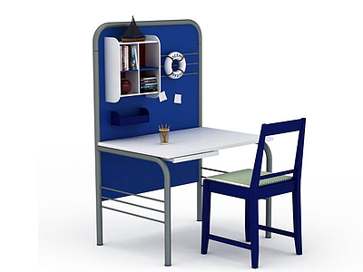 水手风格桌椅模型3d模型