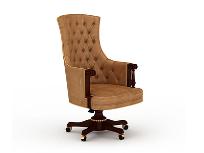 欧式老板椅模型3d模型
