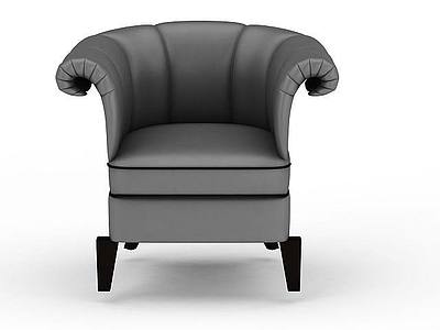 3d欧式单人沙发免费模型