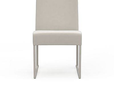 白色单人椅模型3d模型
